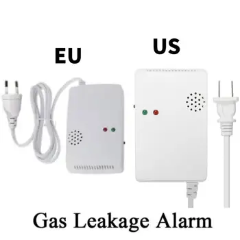 1-5PCS Zemeljskega Plina Občutljiv Detektor Alarm Neodvisni Plin Senzor EU/ZDA Plug Naravnih Zastrupitev s Plinom Detektor Home Security