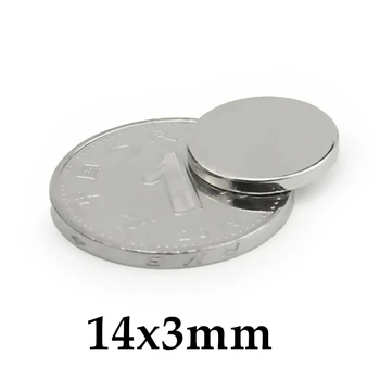 10-200pcs 14x3mm Magnet Majhne Okrogle Magnet Močan magnet, Redke Zemlje Neodim Magnet 14*3 mm
