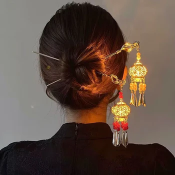 1PC Letnik Elegantno Kitajski Slog Tassel Ostra Palace Luč, Imitacije Biserov Pan Lase Han Kostum Opremo Ostra Ornament
