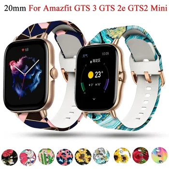 20 mm Pametno Gledati Trak Za Xiaomi Amazfit GTS3 GTS 2 Mini Smartwatch Silikonski Trak GTS2 2e GTS 3 GTR 42mm Bip Zapestnica Watchband