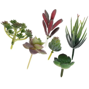 6 Kos Lončnica Simulirani Succulents Umetno Rastlin V Zaprtih Prostorih Unpotted Umetni Pvc Simulacije