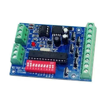 6CH Krmilnik za RGB LED DMX512 Dekoder Za Strip Modul za Izvoz Vozlišče 5~24V WS-DMX-6CH-PREPOVED-V3