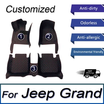 Avto Talna Obloga Za Jeep Grand Cherokee TEDEN 2005~2010 Preprogo Trpežne Usnje Mat Zaščitna Preproga Anti Umazano Foot Pad Avto Dodatki