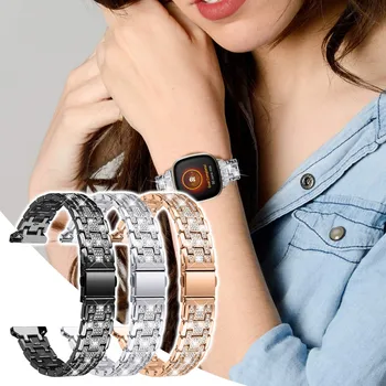 Eleganten Pas, Primerna za Podporo Compitable Za Fitbit obratno 3 Nerjavečega Jekla Nakit Watch Trak za Zapestje Okrasnih Zapestnica