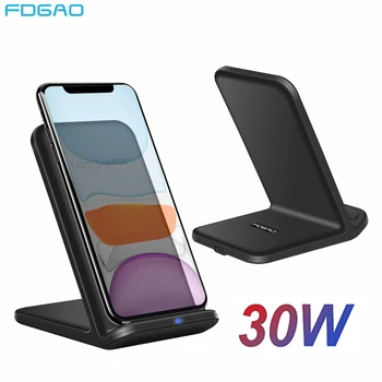 FDGAO 30W Brezžični Polnilnik Postaja za Samsung S21 S22 Hitro Polnjenje Stojalo Za iPhone 15 14 13 12 11 Pro XS XR X 8 Hitro Polnjenje