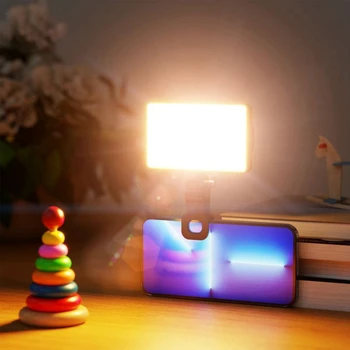 LED Visoko zmogljiva Akumulatorska Posnetek Fill Light Nastavljiv Prenosna Lučka Za Telefon, Tablico, Za Ličila, Tiktok, Selfie, Vlog