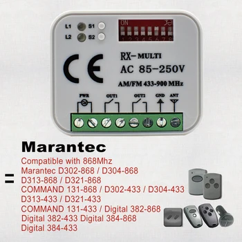 Marantec RX MULTI Sprejemnik za Marantec Digitalni 302 304 382 384 868 MHz 433MHz Garažna Vrata, Daljinsko upravljanje Sprejemnik
