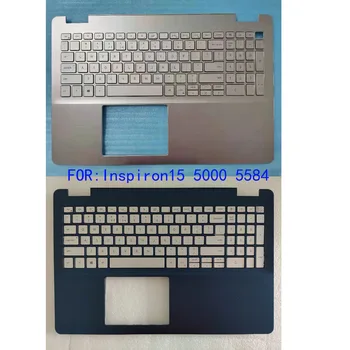 Nov Laptop Primeru Za DELL Inspiron 15 5000 5584 podpori za dlani Osvetljene Tipkovnice 0227VH 0DFX5J Modra/Srebrno