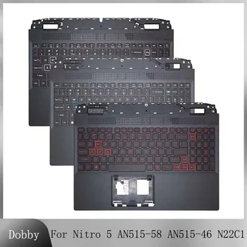 Original Igralec RGB Tipkovnico za Acer Nitro 5 AN515-58 AN515-46 N22C1 Laptop podpori za dlani Zgornjem Primeru Zajema Zamenjavo Tečajev Pokrova