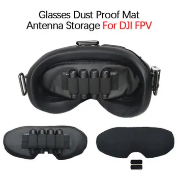 PU Dustproof Objektiv Protector za DJI FPV Očala Antena za Shranjevanje Pokrovček Reže za Pomnilniško Kartico Imetnik za DJI FPV VR Očala Dodatki