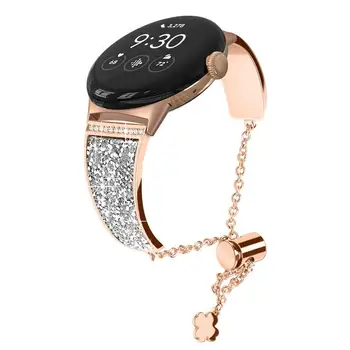 Pazi, Trak Za Google Pixel Ure Držijo Diamond Kovinski Watchband SmartWatch Zamenjava Watch Band Watch Dodatki