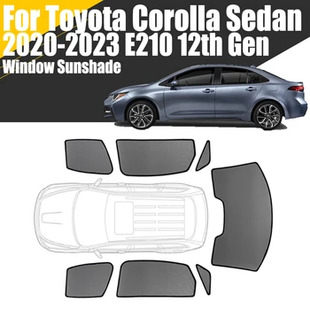 Po meri Magnetno Okno Avtomobila Dežnik Za Toyota Corolla Limuzina E210 2020-2023 12. Gen Zavese Očesa Prednje Vetrobransko steklo Okvir Zavese