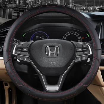 Pravega Usnja Avto Volan Kritje Za Honda Civic CRV XRV SOGLASJU 2016 ~ 2019 2021 10. Visoke Kakovosti Auto Dodatki