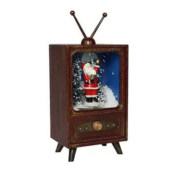 Retro Slog, Sneg, Glasba, TV Božični Okraski za Počitnice Praznovanje