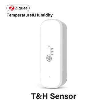 Tuya Smart Wifi ZigBee Temperature In Vlažnosti Tipalo Sobne Higrometer Krmilnik Spremljanje Dela Za Alexa Googlova Domača Stran