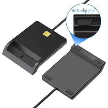 USB Smart Card Reader Za Bančne Kartice IC/ID EMV kartic Visoke Kakovosti za Windows 7 8 10 Linux OS