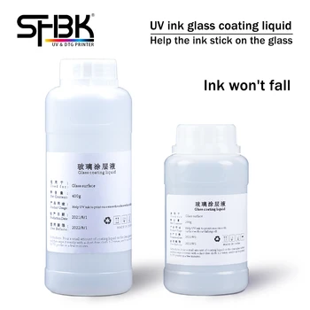 UV črnila galss nanašanja tekočine Za UV Ploščad Tiskalnik, ki Lahko tiska Na Gladkega Materiala Stekla UV Predobdelavo Rešitev za Majhna vonj