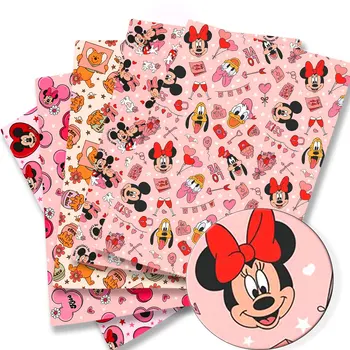 Valentinovo disney Fabric140*50 cm Ročno Šivanje Mozaik Quilting Baby Obleko Domov Stanja Tiskane Tkanine, Tkanine za Šivanje Otroci
