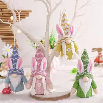Velikonočni Palčki Okraski Za Dom Sveti Lutka Gnome Plišastih Ročno Tomte Tabela Okraski Osvetljeno Gnome Doma Dekor Švedski