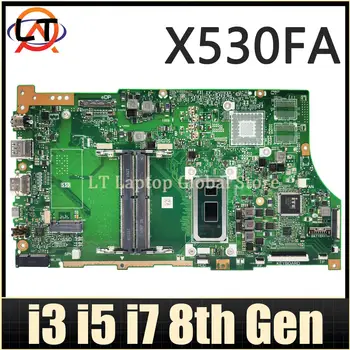 X530FN Prenosni računalnik z Matično ploščo Za ASUS X530FA X530F S530F S5300F Mainboard Z PROCESOR I3 I5, I7 8. Gen GLAVNI ODBOR