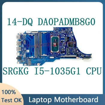 ZA HP 14-DQ 14S-DQ DA0PADMB8G0 Visoke Kakovosti Mainboard Prenosni računalnik z Matično ploščo Z SRGKG i5-1035G1 CPU 100% Polne Delovne Dobro