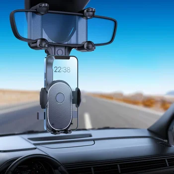 Za 360° Vrtljiv Zložljive Avto Nosilec za Telefon, Rearview Mirror Vožnje Diktafon Nosilec DVR/GPS Avto, Mobilni Telefon, Držalo, Stojalo