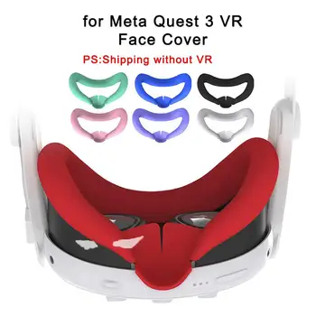 Za Meta Quest 3 VR sprednji Pokrov Silikonski Oči Masko Znoj, Prah Odporno Zamenljive Silikonski Obraz Pad Za Quest 3 VR Accessoies