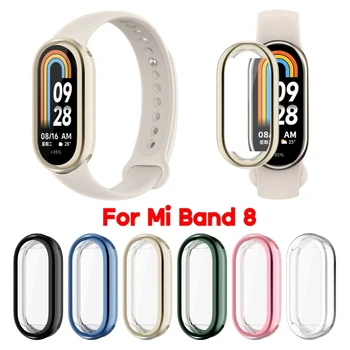 Za Mi-Band 8 Smartwatch Zaščitna Primeru Lahek, Vzdržljiv Mehko Ohišje Zaščita-Shell Shockproof Anti-scratch Pokrov