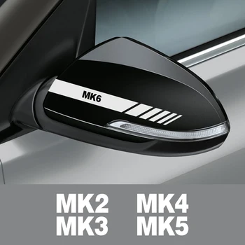 Za VW Volkswagen Golf MK4 MK7 MK5 4 7 5 6 MK2 MK3 MK6 MK8 Avto Rearview Mirror Kritje Vinilne Nalepke Auto Dekorativni Dodatki