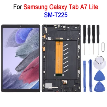 Zamenjava LCD Zaslon z Okvirjem Za Samsung Galaxy Tab A7 Lite SM-T225 LTE Izdaja za Tablične Računalnike Celoten Sklop Del