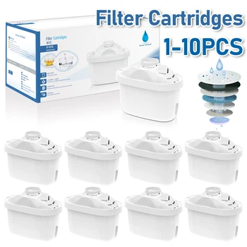 1-8pc Universal Vodni Filtri Kartuše Zmanjšanje Klora Zamenjava Filtra za Zmanjšanje Limescale Filter Vložki za Kuhinjo