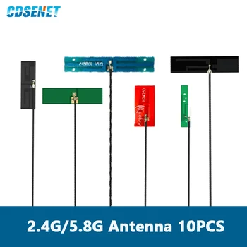 10PCS 2.4 G 5.8 G CDSENET PCB Antena FPC Graditi v Anteno Majhne Velikosti Prilagodljiva in Upogljivi IPX Vmesnik Zidava-v Anteno Serije