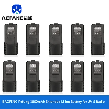 10PCS BAOFENG Pofung BL-5L 3800mAh Podaljša Li-Ion Baterija, Zamenjava za UV-5R Radio