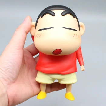 15 CM Anime Voščenka Shin-chan Kawaii Giggle Seriji GK figurice Zbirka model namizno dekoracijo igrača za otroke darilo za rojstni dan