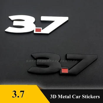 1pcs 3D Kovinski Avto 3.7 premik znak, simbol nalepke avto žar Značko nalepke avto styling za Ford Mustang GT 500 Avto Dodatki