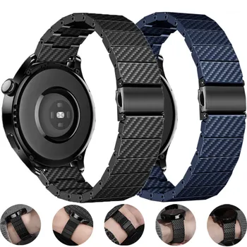20 MM 22 MM Ogljikovih Vlaken Vzorec Band Za Samsung Galaxy Watch5 Pro 45mm Watch 4 Classic 46mm Zapestnica Huawei GT2 3 Pro Traku