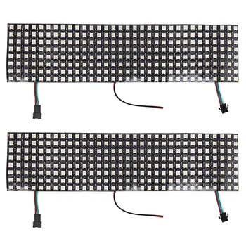 2X LED Matrix Plošča, WS2812B RGB 832 točk Digitalni Prilagodljiv Dot Matrix Posamično Naslovljive LED Zaslon