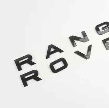 5 Barv Chrome Rob Črke Simbol za RANGE ROVER Evoque Velar SV Avtobiografijo Avto Styling Kapuco in Prtljažnik Logotip Značko Nalepka