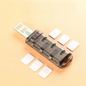 6-Reža za Kartico SIM Adapter Multi-SIM Kartic Mini SIM Nano s Neodvisni Nadzor Stikalo za iPhone 5/6/7/8/X