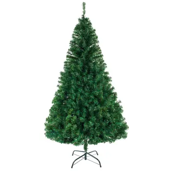 8 ft Božično Drevo Zeleno z 1138 Veje Pvc Materiala Svetlo Umetno Bor Počitnice Xmas Tree Stranka Domov Dekoracijo
