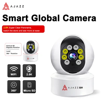 AJAZZ ASY110W Smart Mini WiFi IP Kamera Zaprtih Wireless Security Zaščita, Nadzor, Protivlomni Fotoaparat 4MP S Samodejno Sledenje