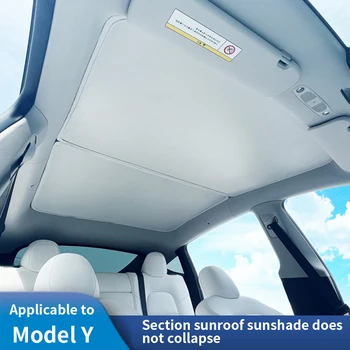 Avto Sonce Odtenki Strešnih Oken Dežnik, Primerno Za Tesla ModelY Split Dežnik Sunroof Zaščito Pred Soncem Toplotna Izolacija Posebne