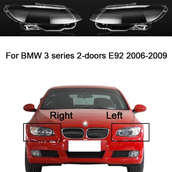 Avtomobilski Žarometi steklen Pokrov Za BMW serije 3 2-vrata E92 2006 2007 2008 2009 Levi/Desni Strani namestite Pokrov Žarometa Jasno Lupini