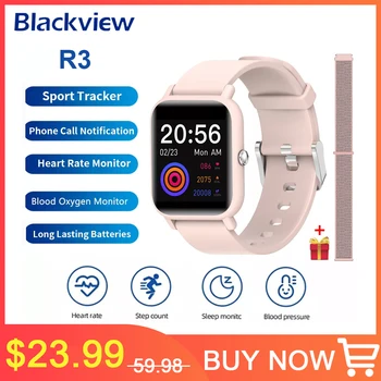 Blackview R3 Smartwatch Moških Pametno Gledati 5ATM Srčnega utripa Sporočilo Pokliči Opomnik Šport Pazi za iOS Android poco x4 gt