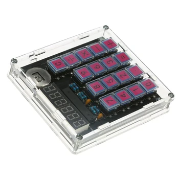 DIY Kalkulator Komplet Digitalna Cev Kalkulator Zgrajena V CR2032 Gumb Celice S Preglednimi Primeru Kalkulator