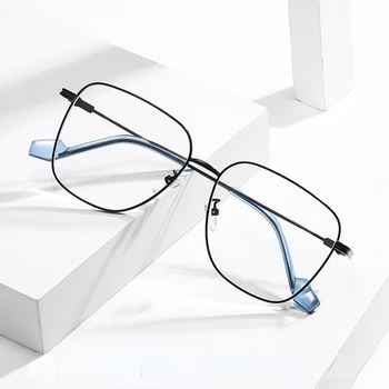 Fashio Krogu Modre Svetlobe Blokiranje Očala Ženske, Moške Jasno Objektiv Steklo Okvir Optičnega Spektakel Očala Ženski Eyeglass