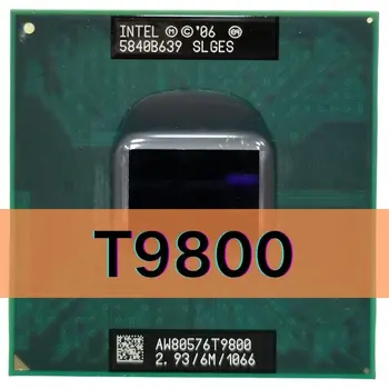 Intel Core 2 Duo T9800 SLGES CPU Prenosnik, Procesor 2.9 GHz Dual Core Dual Nit 6M 35W Stojalo P GM45 PM45