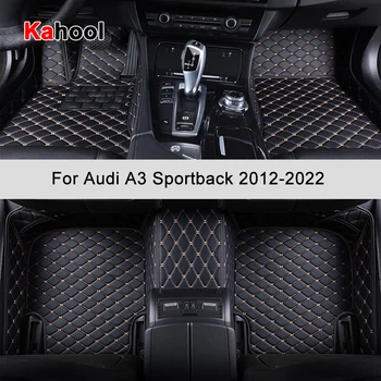 KAHOOL po Meri Avtomobila, predpražnike Za Audi A3 Sportback 2012-2022 Let Auto Dodatki Stopala Preprogo