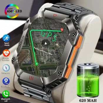 Nova Vojaška GPS Tracker Pametne Ure Za Xiaomi Android Ftiness Watch IP68 Vodotesen 650mAh Baterija, Bluetooth Moških Pametno Gledati