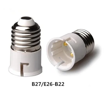Od E27 do B22 LED halogen CFL žarnice svetilke adapter Anti-gorenja PBT BG1 Svetlobe okova Adapte Žarnica Svetilka Imetnik Adapter